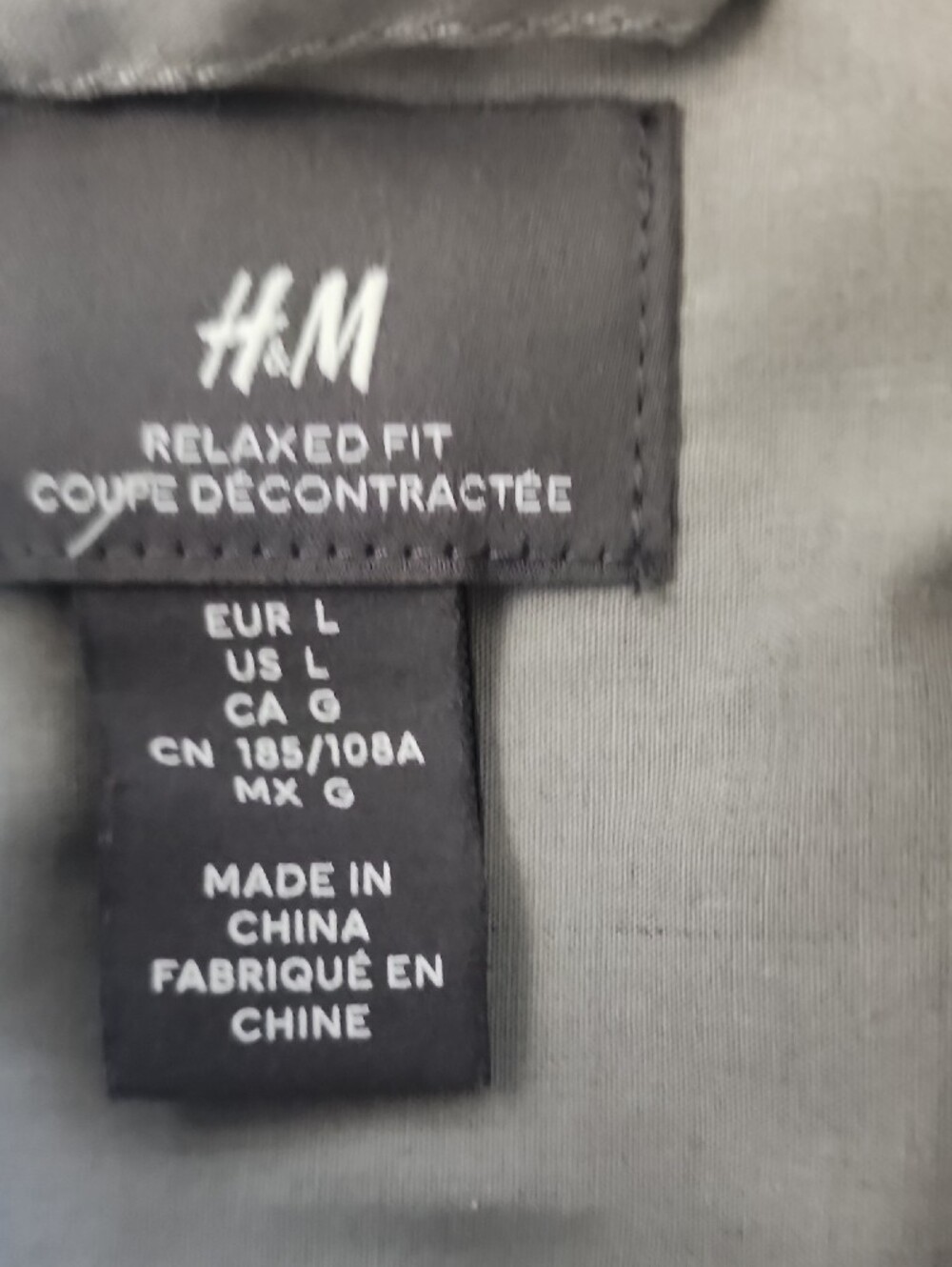 H&M Grey Button-Front Lightweight Shacket - Picture 5 of 6